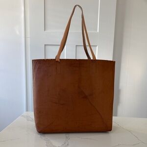 Camel Tan Brown Large Leather Tote Bag